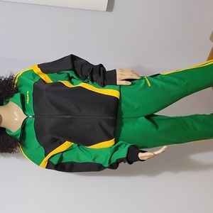 Adidas tracksuit, Size Small,Green,Yellow, and Black